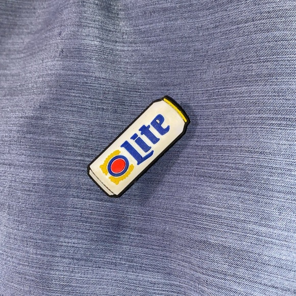 CROCS Other - Crocs Jibbitz/charm, Miller Lite Beer, blue/white/red/yellow